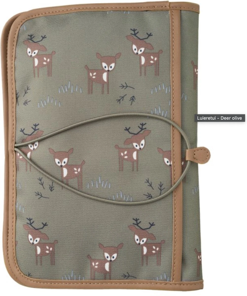 FRESK - Luieretui - Deer Olive 4 FRESK - Luieretui - Deer Olive - Afbeelding 2