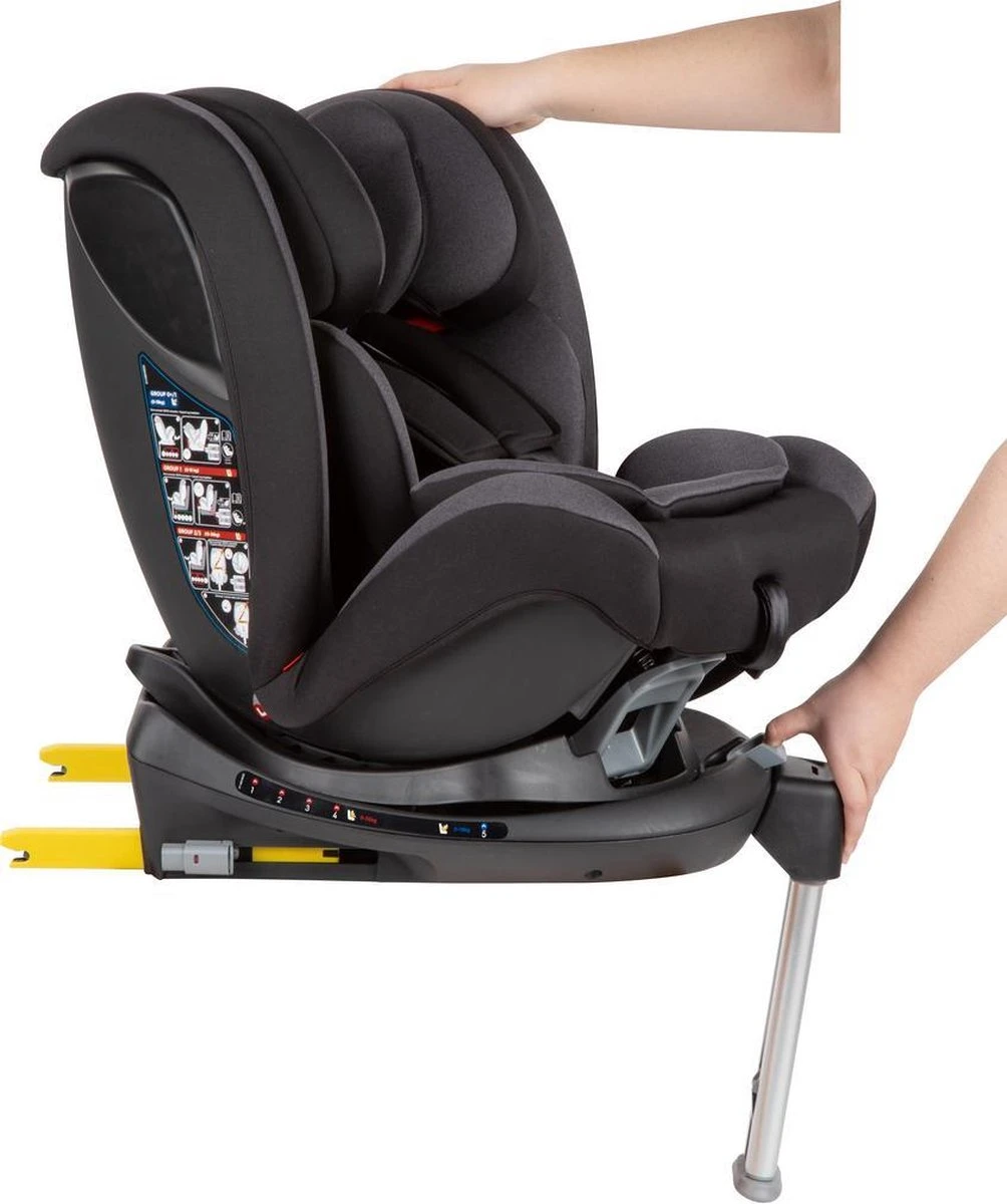 Bebeconfort Evolvefix Autostoeltje - 360° Draaibaar - Night Grey 18 Bebeconfort Evolvefix Autostoeltje - 360° Draaibaar - Night Grey - Afbeelding 16