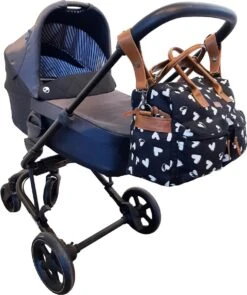 Kidzroom Black And White Luiertas - Zwart - Ophanglussen Kinderwagen - Verschoonmatje - Verstelbare Schouderband -Kinderwagen- En Accessoirewinkel 1004x1200 5