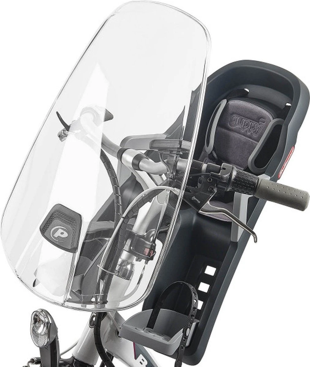 Polisport Bilby - Fietsstoeltje Voor + Windscherm - Zwart 6 Polisport Bilby - Fietsstoeltje Voor + Windscherm - Zwart - Afbeelding 4