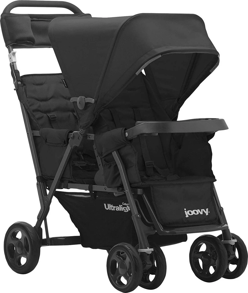 Joovy Caboose Too Ultralight Dubbele Buggy - Zwart - Duo Buggy - Lichtgewicht 3 Joovy Caboose Too Ultralight Dubbele Buggy - Zwart - Duo Buggy - Lichtgewicht