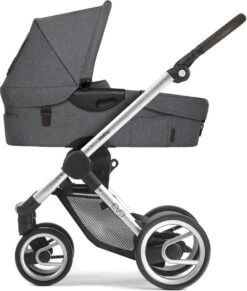 Kinderwagen - Mutsy - EVO - Onderstel Met Reiswieg - GRATIS Regenhoes - Light Grey