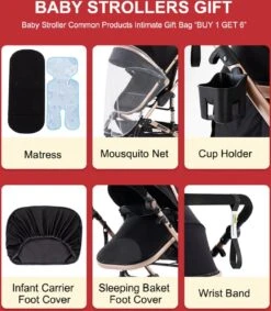 Luxe Kinderwagen 3 In 1 - Wandelwagen - Kinderwagen 3-in-1 Incl Autostoel - Kinderwagen Maxi Cosi – Buggy 3 In 1 - Newborn - Zwart/goud -Kinderwagen- En Accessoirewinkel 1049x1200 10