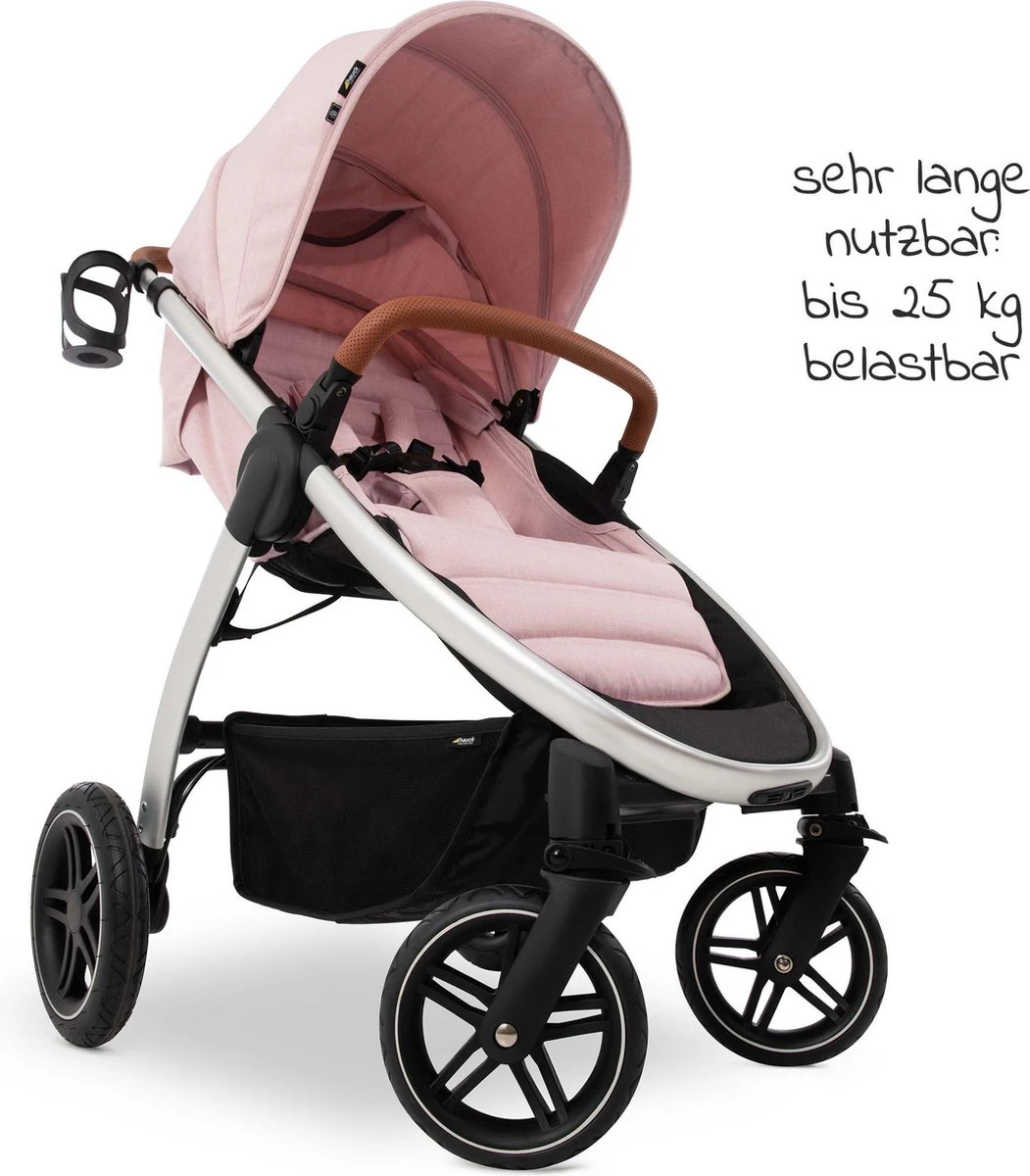 Hauck UpTown Buggy - Met één Hand Opvouwbaar - Roze 4 Hauck UpTown Buggy - Met één Hand Opvouwbaar - Roze - Afbeelding 2