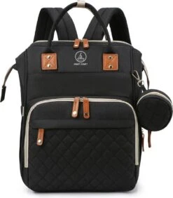 Humpy Dumpy Stijlvolle Luiertas Rugzak (Zwart) Met Uitschuifbaar Verschoon/ Slaap Bedje. Incl. Verschoon Matje, USB Poort & Buggy Straps -Kinderwagen- En Accessoirewinkel 1052x1200 2