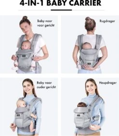 Deryan Ergonomische Draagzak - Buikdrager 4-in-1 Grijs -Kinderwagen- En Accessoirewinkel 1052x1200 5