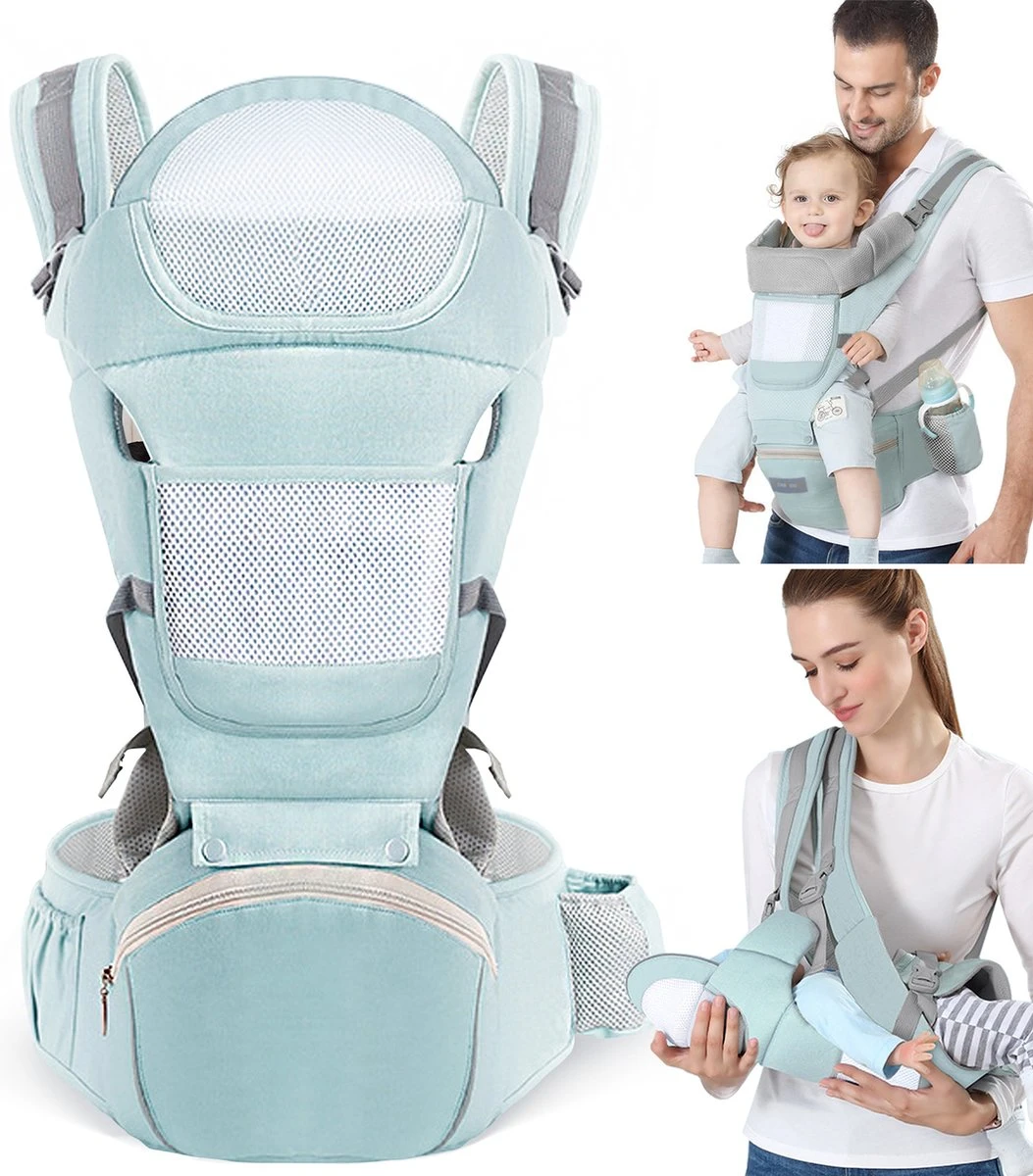 Moxica Draagzak Baby - Draagdoek - Carrier - Kinderdrager - Babydrager - Drager 3 Moxica Draagzak Baby - Draagdoek - Carrier - Kinderdrager - Babydrager - Drager