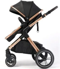 Merkloos BrightWise Luxe Kinderwagen 3 In 1 Van Voldoet Aan Alle Europese Veiligheidscertificaten - Wandelwagen - Kinderwagen 3-in-1 Incl Autostoel - Kinderwagen Maxi Cosi – Buggy 3 In 1 - Newborn - Zwart -Kinderwagen- En Accessoirewinkel 1056x1200 1