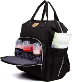 Pochon Baby - Luiertas Zwart - Thermosvakken - Kinderwagen Vriendelijk - Grote Capaciteit - 27,7 Liter -Kinderwagen- En Accessoirewinkel 1059x1200 6