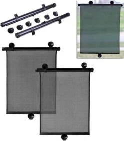 Zonnescherm Auto - Zonwering - Zijruit - UV Protectie - 2 Stuks - Oprolbaar - Rheme -Kinderwagen- En Accessoirewinkel 1060x1200 2