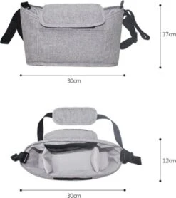 Wandelwagen Tas | Luiertas | Organizer | 30 X 17 CM | Bevestig Aan Kinderwagen | Mama | Baby | -Kinderwagen- En Accessoirewinkel 1067x1200 2