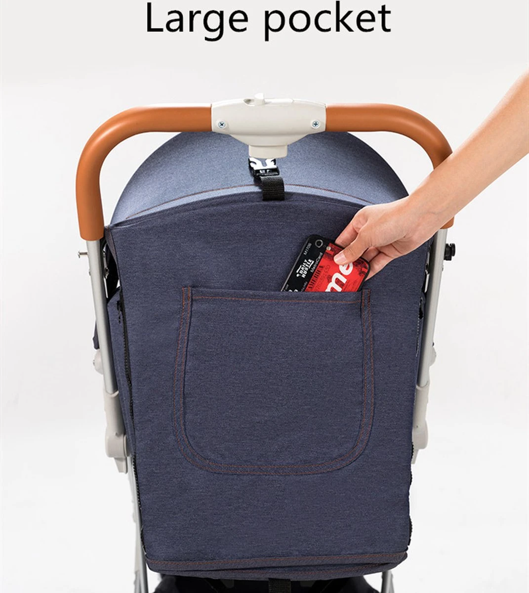 WOOSH New Buggy - Zwart - One Hand Folding - 3 Slaapstanden - Wandelwagen Tot 25 Kg - Regenhoes - Bekerhouder - Muggennet 8 WOOSH New Buggy - Zwart - One Hand Folding - 3 Slaapstanden - Wandelwagen Tot 25 Kg - Regenhoes - Bekerhouder - Muggennet - Afbeelding 6