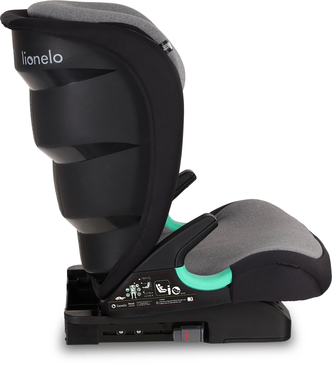 Lionelo Neal - Premium Autostoel - Hoofdsteunverstelling - Ventilatiesysteem - ISOFIX Tot 12 Jaar 14 Lionelo Neal - Premium Autostoel - Hoofdsteunverstelling - Ventilatiesysteem - ISOFIX Tot 12 Jaar - Afbeelding 12