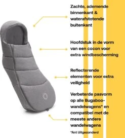 Bugaboo Voetenzak Grey Melange -Kinderwagen- En Accessoirewinkel 1091x1200 5
