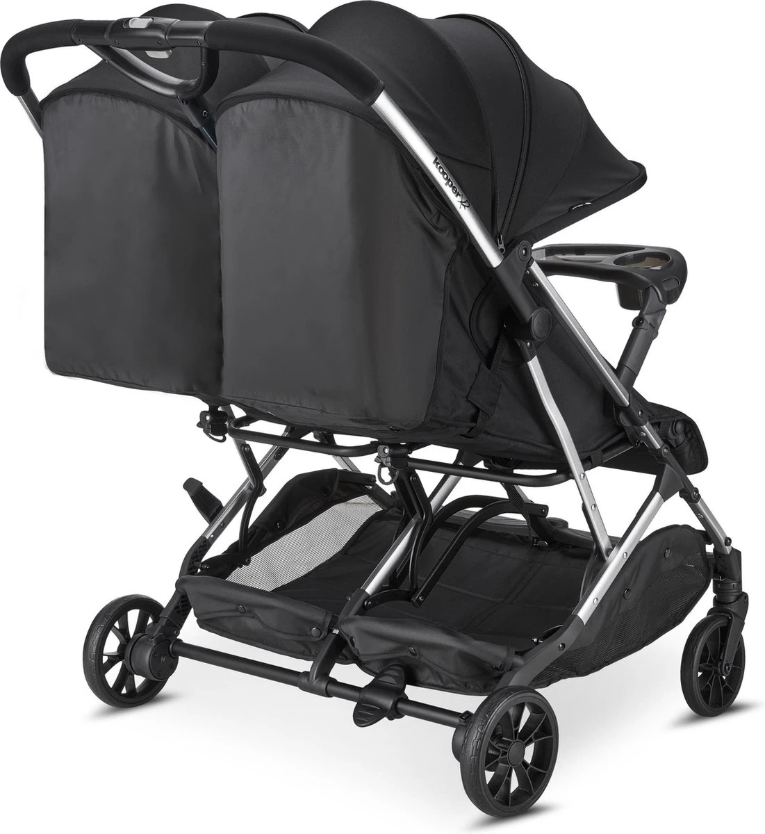 Joovy Kooper X2 Dubbele Buggy - Black - Duo Buggy 9 Joovy Kooper X2 Dubbele Buggy - Black - Duo Buggy - Afbeelding 7