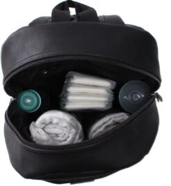 Kidzroom Popular Luiertas Rugzak - Zwart‎‎ - Verschoonmatje - Flessenhouder -Kinderwagen- En Accessoirewinkel 1101x1200 4