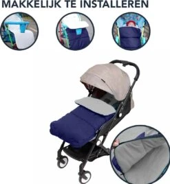 Achaté Voetenzak - Voor Kinderwagen Of Stoeltje – Baby Slaapzak - Autostoel - Donkerblauw -Kinderwagen- En Accessoirewinkel 1104x1200 2