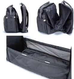 Luiertas - Multifuctioneel Luiertas 3 In 1 - Met Babybedje - Met Verschoningsmatje - Grijs - Met Usb - Met Verdikt Matras -Kinderwagen- En Accessoirewinkel 1120x1200 4