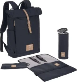 LÄSSIG Luiertas Rolltop Backpack Rugzak Incl Verschoningsmatje - Nacht Blauw 16 LÄSSIG Luiertas Rolltop Backpack Rugzak Incl Verschoningsmatje - Nacht Blauw -Kinderwagen- En Accessoirewinkel 1126x1200