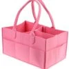 Merkloos Luiertas Vilt - Roze - Vilt - 32 X 22 X 19 Cm - Luier Organizer - Draagbare Organiser Met Handige Vakken - Verzorgingstas -Kinderwagen- En Accessoirewinkel 1128x1200 4
