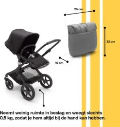 Bugaboo Voetenzak Grey Melange -Kinderwagen- En Accessoirewinkel 1136x1200 3