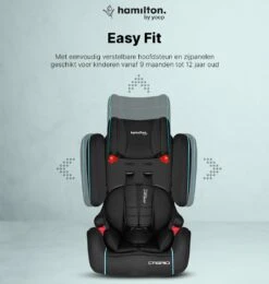 Hamilton By Yoop Cabrio Premium Opvouwbare Autostoel – Veilig, Comfortabel En Lichtgewicht Autozitje – Groep I, II, III Autostoeltje Voor 9 Maanden Tot 12 Jaar – Neon Blauw – ISOFIX Kliksysteem - 1e Opvouwbare Autostoel Ter Wereld - Zwart/Neon Blauw -Kinderwagen- En Accessoirewinkel 1139x1200 21