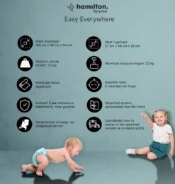 Hamilton By Yoop X1 Plus Buggy – Nieuw, Hoger, Uitgebreider 2023 Model – Premium Stroller Met One Hand Folding Technologie – Zwart – Lichte, Verstelbare En Wendbare Kinderwagen Met Vele Gemakken -Kinderwagen- En Accessoirewinkel 1139x1200 8