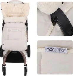 Monzana Kinderwagen Voetenzak Beige | Teddy | Maxi-Cosi | Met Opbergtas -Kinderwagen- En Accessoirewinkel 1147x1200 2