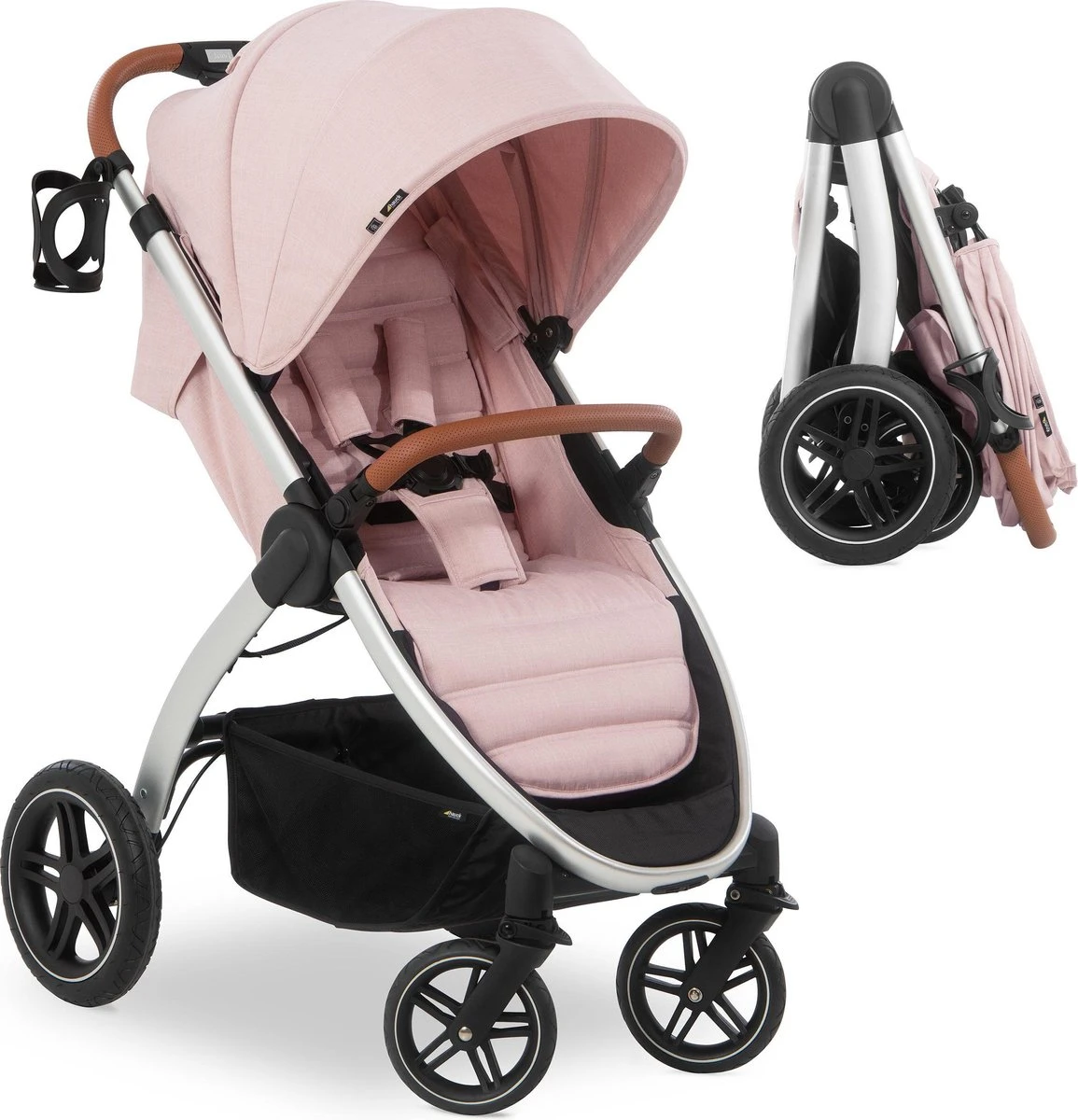 Hauck UpTown Buggy - Met één Hand Opvouwbaar - Roze 3 Hauck UpTown Buggy - Met één Hand Opvouwbaar - Roze