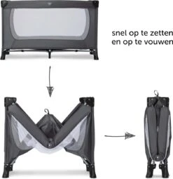 Hauck Dream N Play Plus Campingbedje Set - Met Matras En Muggennet - Grijs -Kinderwagen- En Accessoirewinkel 1161x1200 6