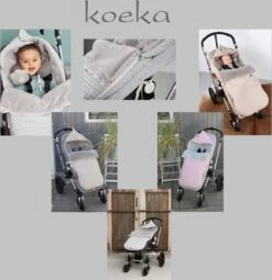Koeka Oslo Voetenzak Voor Buggy - Wafelstof Met Teddy - Grijs -Kinderwagen- En Accessoirewinkel 1161x1200 9