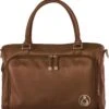 Grote Luiertas Double Zip Satchel Chestnut Redwood - Kunstleer - 42 Cm Breed -Kinderwagen- En Accessoirewinkel 1169x1200 5