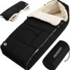 Monzana Baby Voetenzak – Met Ritssluiting - Wasbaar 90 X 60 Cm Zwart -Kinderwagen- En Accessoirewinkel 1173x1200 8