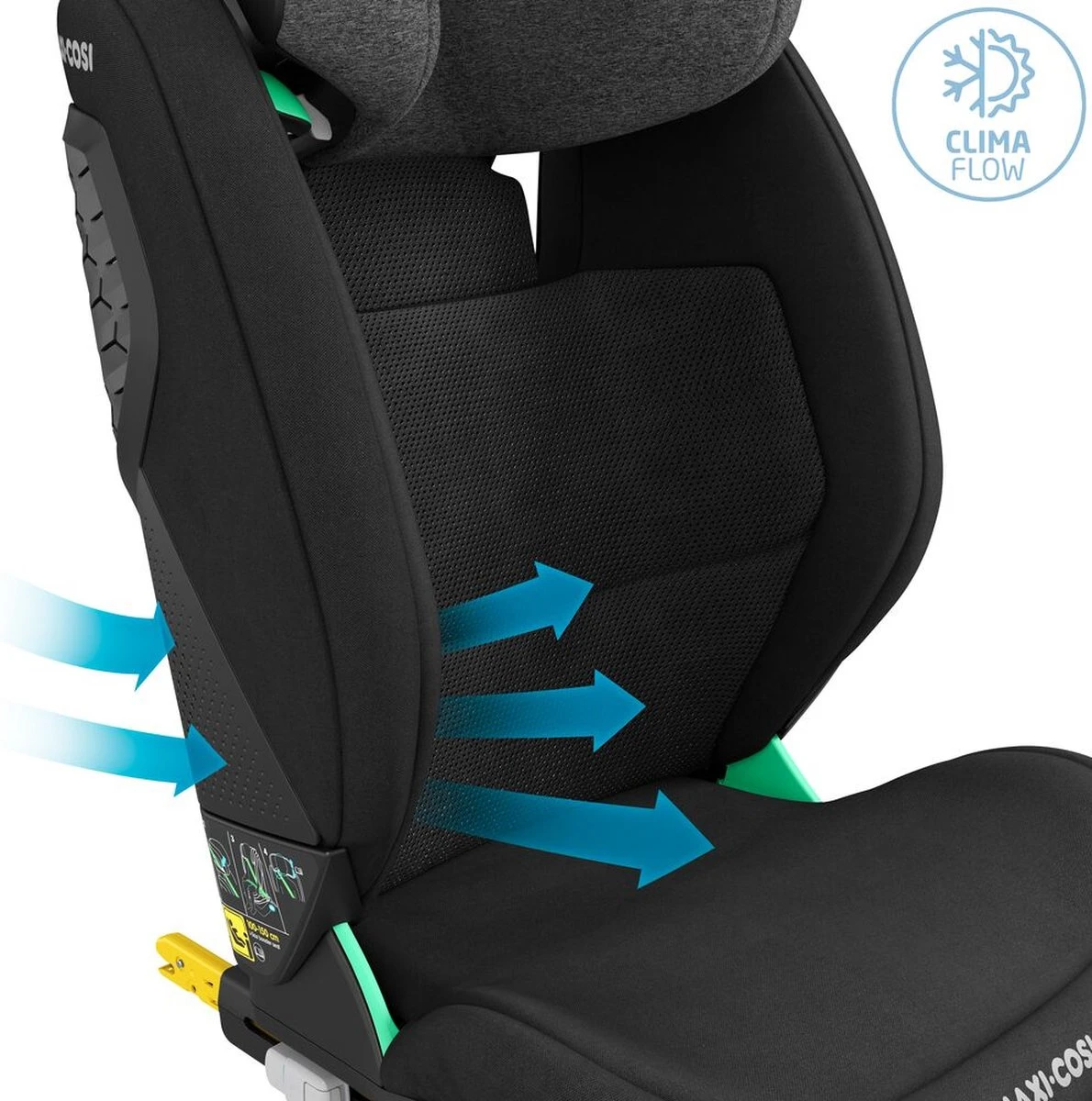Maxi-Cosi RodiFix Pro I-Size Autostoel - Authentic Black - Vanaf Ca. 3,5 Jaar Tot 12 Jaar 6 Maxi-Cosi RodiFix Pro I-Size Autostoel - Authentic Black - Vanaf Ca. 3,5 Jaar Tot 12 Jaar - Afbeelding 4