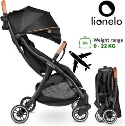 Lionelo Buggy Julie One - Kinderwagen Premium - Automatisch Opvouwen - Wandelwagen Tot 22 Kg - Comfortabele Zitje