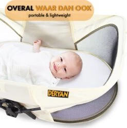 Deryan Infant Deluxe BabyBox Campingbedje - Cream + Inclusief Matras En Klamboe -Kinderwagen- En Accessoirewinkel 1192x1200 12