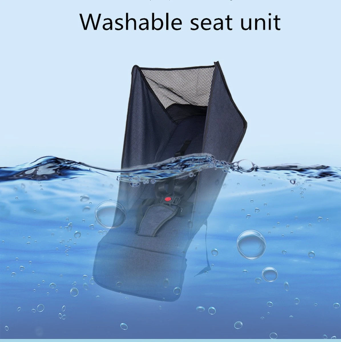 WOOSH New Buggy - Zwart - One Hand Folding - 3 Slaapstanden - Wandelwagen Tot 25 Kg - Regenhoes - Bekerhouder - Muggennet 12 WOOSH New Buggy - Zwart - One Hand Folding - 3 Slaapstanden - Wandelwagen Tot 25 Kg - Regenhoes - Bekerhouder - Muggennet - Afbeelding 10