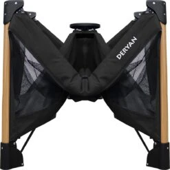 Deryan Luxe Campingbed Compleet - 120x60cm - Bodemverhoger - Verschoonblad - Opbergmand - Zwart -Kinderwagen- En Accessoirewinkel 1198x1200 13