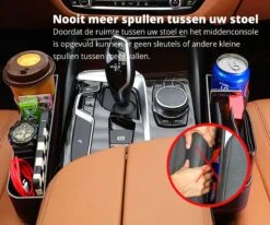 MOVENDO® - Luxe Auto Organizer Bestuurder En Bijrijder - Autostoel Opbergdoos Met Bekerhouder - Opbergen Auto Accessoires - Auto Accessories - Smartphone Telefoon Houder Geschikt Voor Tablet IPad Samsung Tab En Nintendo Switch - Cadeautje -Kinderwagen- En Accessoirewinkel 1200x1000 12