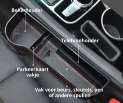 MOVENDO® - Luxe Auto Organizer Bestuurder En Bijrijder - Autostoel Opbergdoos Met Bekerhouder - Opbergen Auto Accessoires - Auto Accessories - Smartphone Telefoon Houder Geschikt Voor Tablet IPad Samsung Tab En Nintendo Switch - Cadeautje -Kinderwagen- En Accessoirewinkel 1200x1000 13