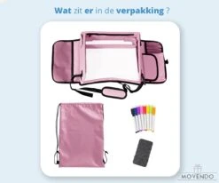 ‘’MOVENDO’’ Reistafel Voor Auto Kinderen – Autotafel – Speeltafel Auto – Travel Tray – Tekentafel – Opvouwbaar Met Tablethouder - Roze -Kinderwagen- En Accessoirewinkel 1200x1000 7
