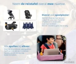 ‘’MOVENDO’’ Reistafel Voor Auto Kinderen – Autotafel – Speeltafel Auto – Travel Tray – Tekentafel – Opvouwbaar Met Tablethouder - Roze -Kinderwagen- En Accessoirewinkel 1200x1000 9