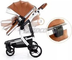 Merkloos BrightWise Luxe Kinderwagen 3 In 1 Voldoet Aan Alle Europese Veiligheidscertificaten - Wandelwagen - Kinderwagen 3-in-1 Incl Autostoel - Kinderwagen Maxi Cosi – Buggy 3 In 1 - Newborn - Leer - Grijs -Kinderwagen- En Accessoirewinkel 1200x1009 4