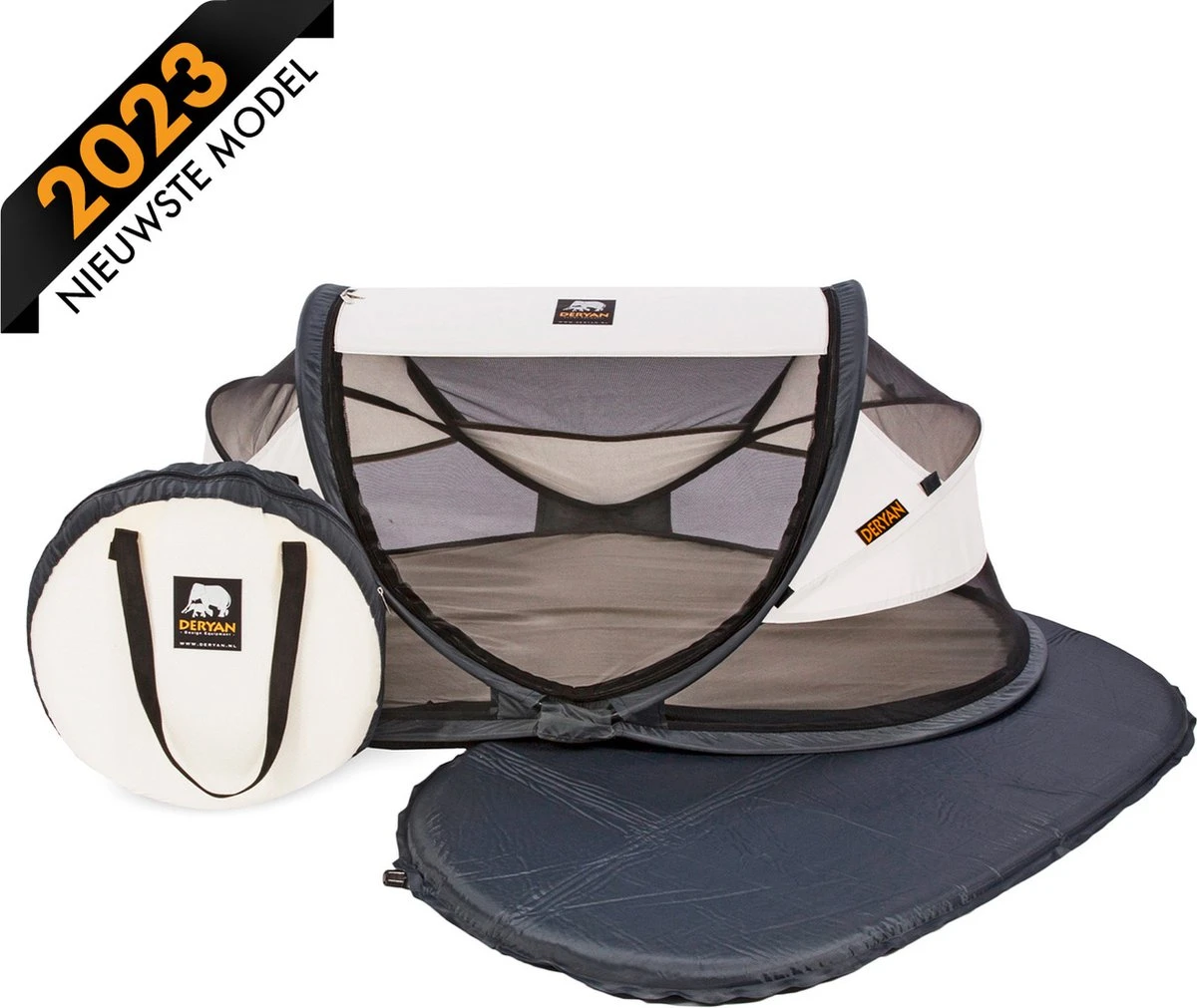 Deryan Baby Luxe Campingbedje – Inclusief Zelfopblaasbare Matras - Cream 3 Deryan Baby Luxe Campingbedje – Inclusief Zelfopblaasbare Matras - Cream