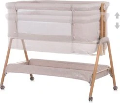 Co-Sleeper Chipolino Wieg KOSSD0212MO Sweet Dreams Mocca/Wood Incl. Wielen -Kinderwagen- En Accessoirewinkel 1200x1023 6