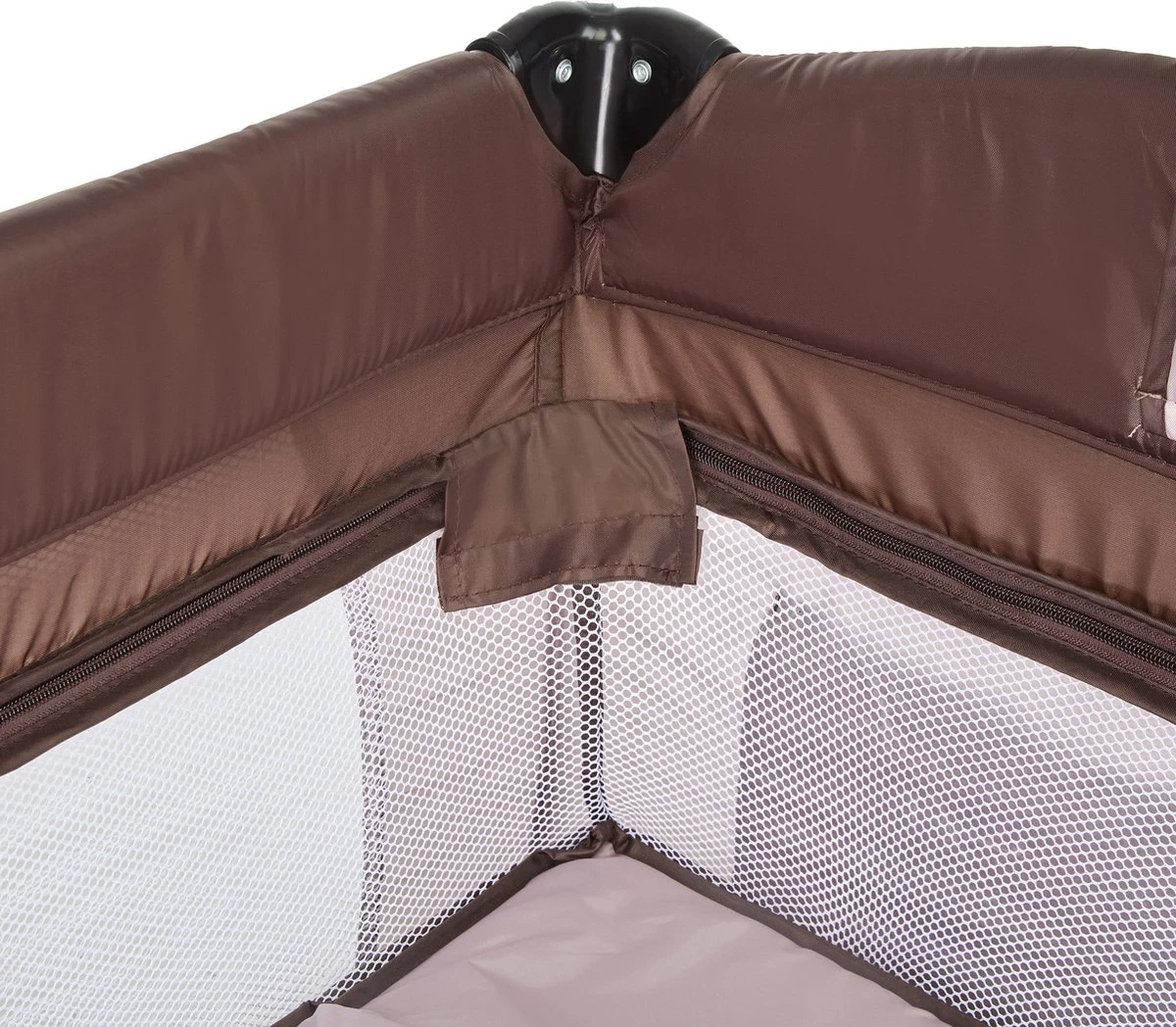 Tectake - Reisbedje Babybed Campingbed Dodo - 132x75x104cm Incl. Aankleedkussen En Draagtas - Bruin - 402203 4 Tectake - Reisbedje Babybed Campingbed Dodo - 132x75x104cm Incl. Aankleedkussen En Draagtas - Bruin - 402203 - Afbeelding 2