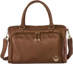 Grote Luiertas Double Zip Satchel Chestnut Redwood - Kunstleer - 42 Cm Breed -Kinderwagen- En Accessoirewinkel 1200x1049 5