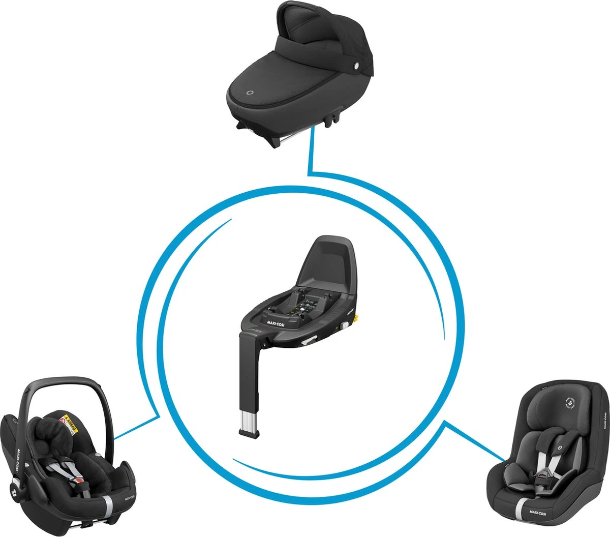 Maxi-Cosi Pebble Pro I-Size Autostoeltje - Essential Black 4 Maxi-Cosi Pebble Pro I-Size Autostoeltje - Essential Black - Afbeelding 2