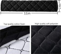 Merkloos Gordelbeschermer Sets Zwart Auto Autostoel Vrachtwagen Safety Belt Cushion Pads -Kinderwagen- En Accessoirewinkel 1200x1063