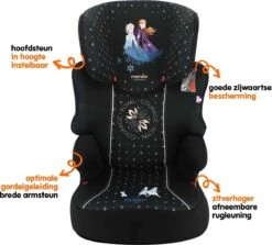 Disney - Befix Frozen Courage - Autostoel Groep 2 En 3 - 15 Tot 36 Kg - Zwart -Kinderwagen- En Accessoirewinkel 1200x1084